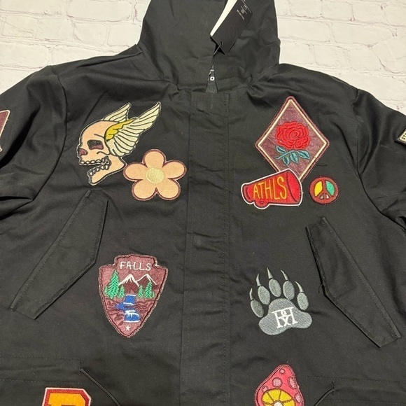 REASON BRAND Affiliated Fishtail Parka Men’s Jacket in Black size Medium NWT - Picture 14 of 17